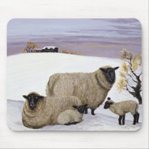 Mousepad Carneiros no inverno