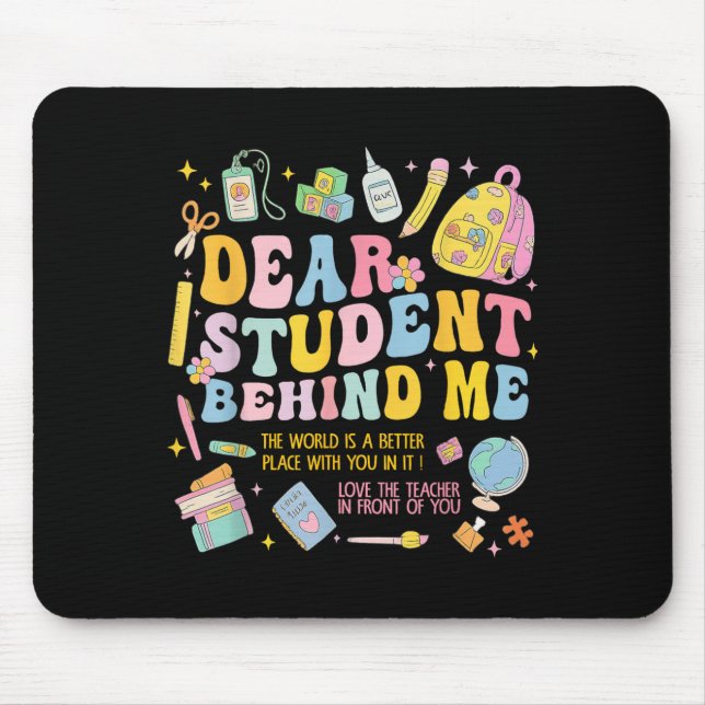 Mousepad Caro Estudante Atrás De Mim De Volta Ao Professor  (Frente)