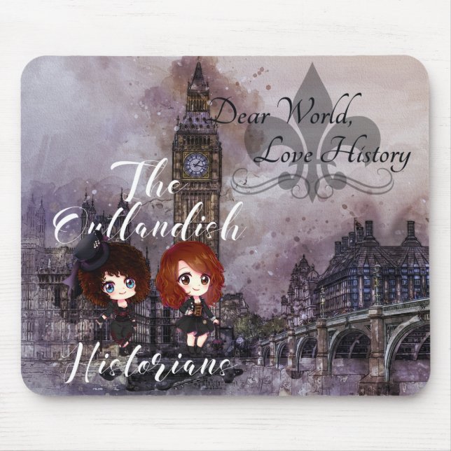 Mousepad Caro Mundo, Pad do Mouse de História do Amor (Frente)