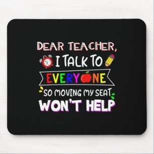 Mousepad Caro Professor, Falo Com Todos Que Mudam De Lugar,