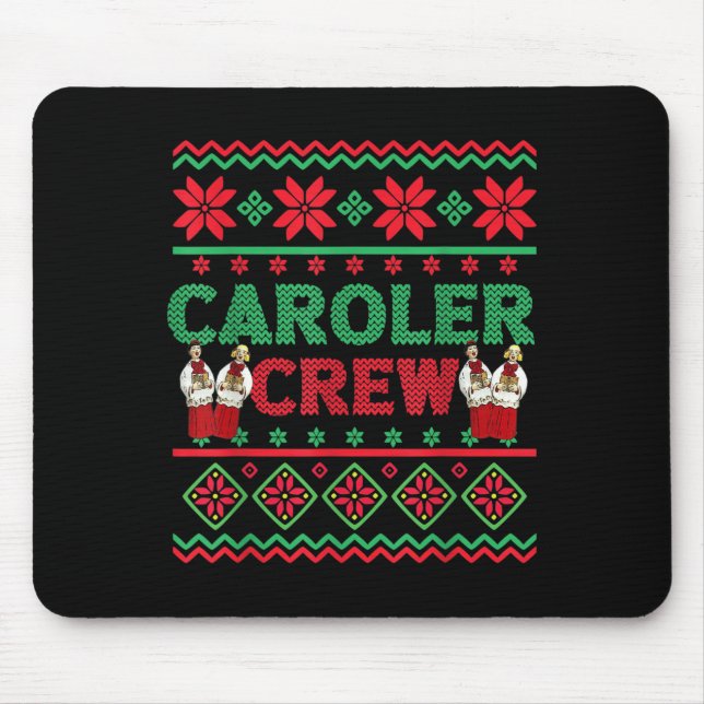 Mousepad Caroler Crew Feia de Natal Doce Caro de Natal (Frente)