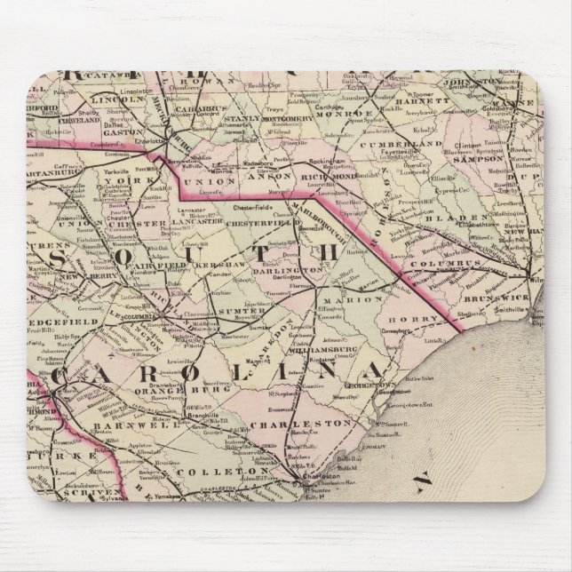Mousepad Carolina do Norte e do Sul 4 (Frente)