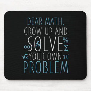 Mousepad Caros Matemáticos Engraçados Matemática Meninas Me