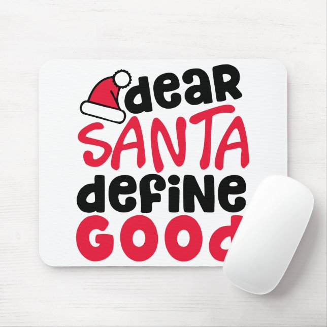 Mousepad Caros Papais noeis definem um bom Natal engraçado (Com mouse)