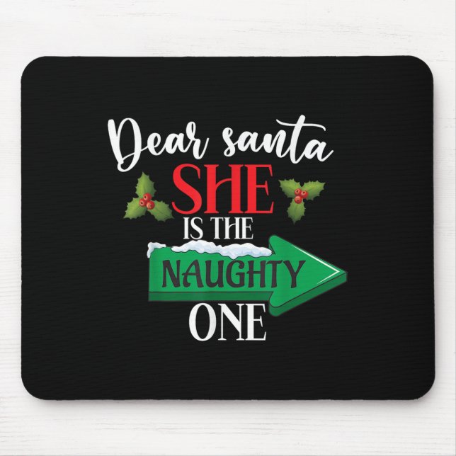 Mousepad Caros Papais noeis, Ela É O Casal De Natal (Frente)