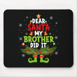 Mousepad Caros Papais noeis, Meu Irmão Fez... Coincidindo C