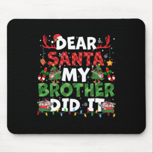 Mousepad Caros Papais noeis, Meu Irmão Fez Um Feliz Natal