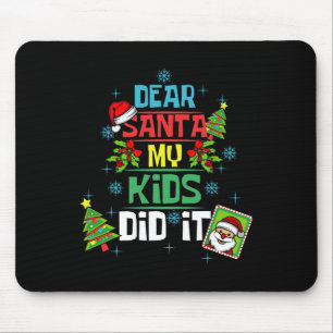 Mousepad Caros Papais noeis Meus Filhos Fizeram Xmas Famíli