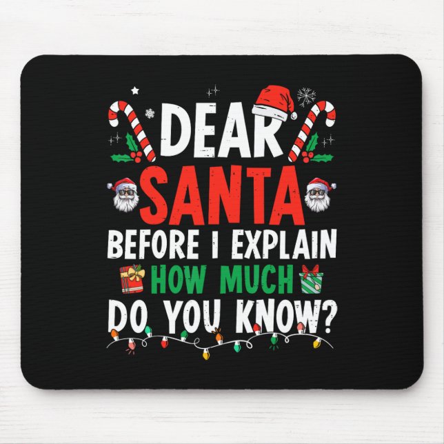 Mousepad Caros Papais noeis, Posso Explicar Adultos De Cria (Frente)