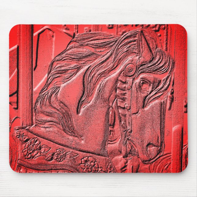 Mousepad Carousel Horse Art (Frente)