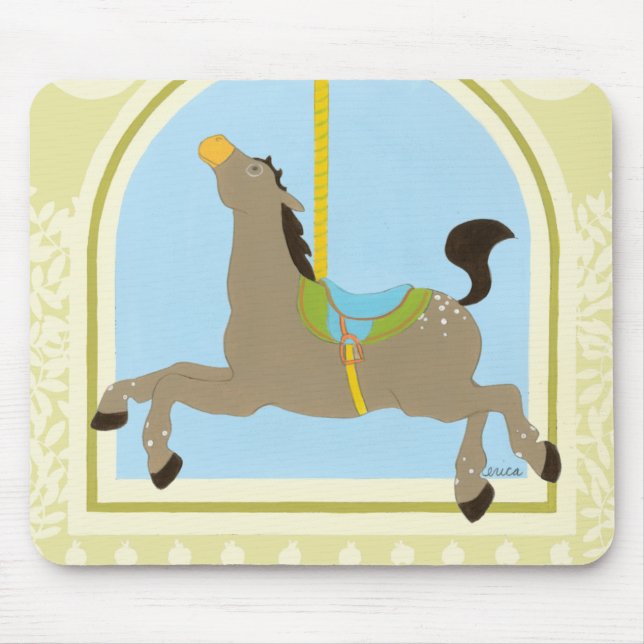 Mousepad Carousel Horse de June Erica Vess (Frente)