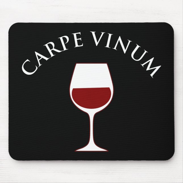 Mousepad Carpe Vinum - Agitar O Vinho (Frente)