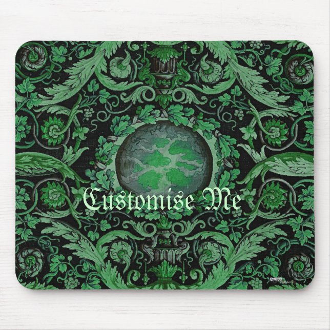 Mousepad Carpete de Savonnerie 1 (Verde) (Frente)