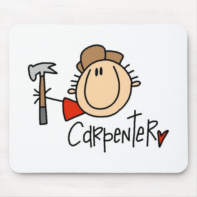 Mousepad Carpinteiro masculino (Frente)