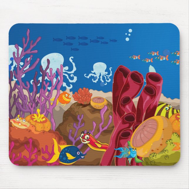 Mousepad Carregador de Mouse de Bolsa Oceânica (Frente)
