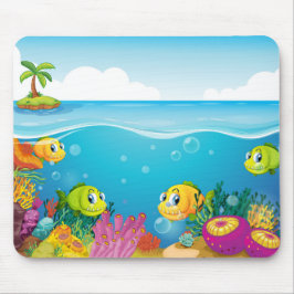 Mousepad Carregador de Mouse de Bolsa Oceânica