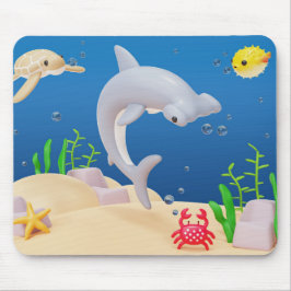Mousepad Carregador de Mouse de Bolsa Oceânica