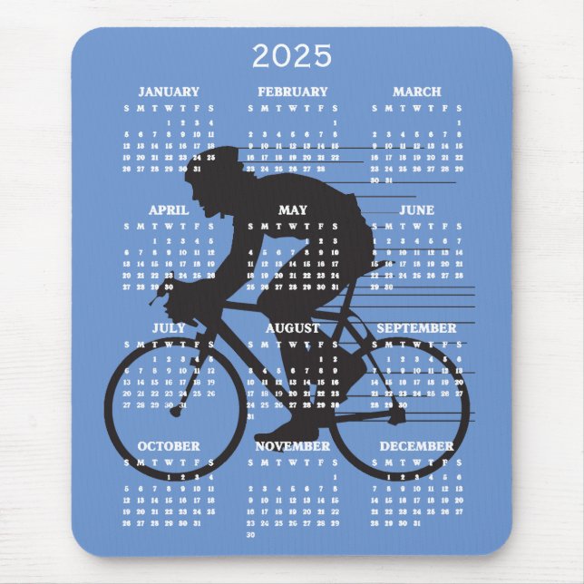 Mousepad Carregador de Mouse de Calendário Design 2025 do C (Frente)