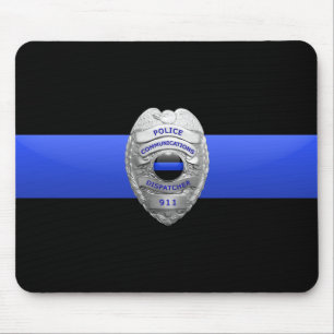Mousepad Carregador de Mouse do Crachá do Expedidor da Polí