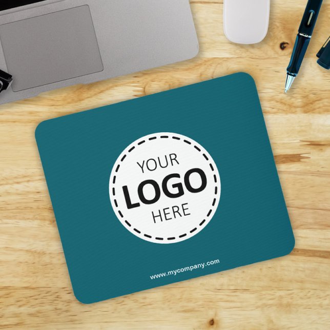 Mousepad Carregamento de logotipo: Teal simples moderno (Criador carregado)