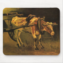 Mousepad Carrinho com Ox Vermelho e Branco (Vincent van Gog