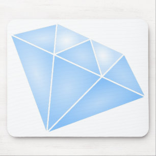 Mousepad Carrinho de Diamante Azul brilhante
