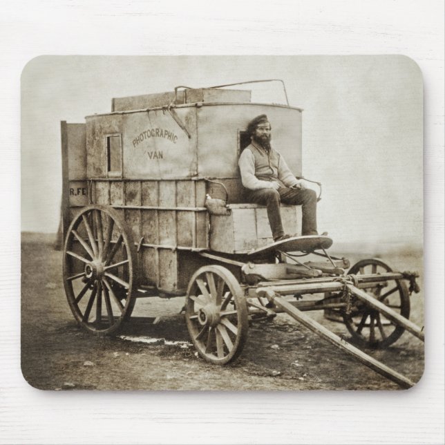 Mousepad Carrinho de fotografia de Roger Fenton Realismo Fo (Frente)