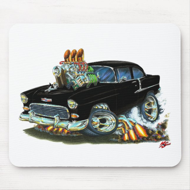 Mousepad Carro 1955 Chevy150-210 preto (Frente)