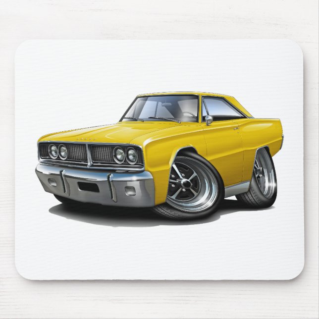 Mousepad Carro 1966 amarelo do Coronet (Frente)