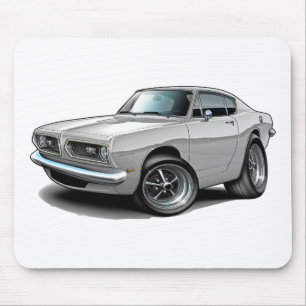 Mousepad Carro 1967-69 do branco do Barracuda