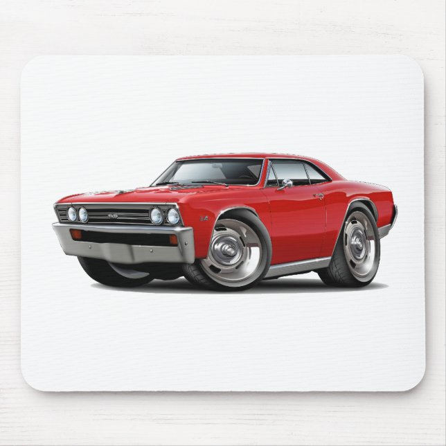 Mousepad Carro 1967 do vermelho de Chevelle (Frente)
