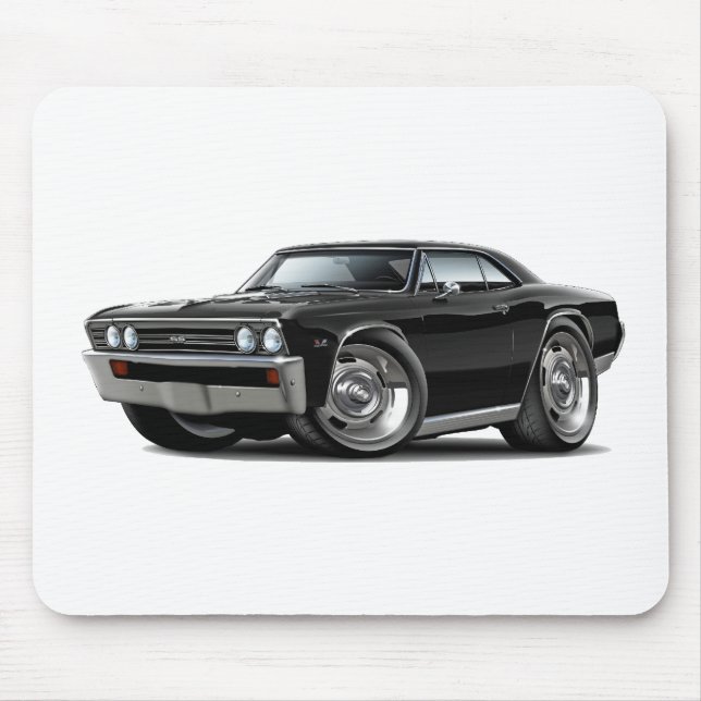 Mousepad Carro 1967 preto de Chevelle (Frente)