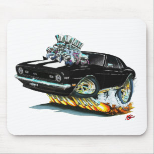 Mousepad Carro 1968 Preto-Branco de Camaro SS