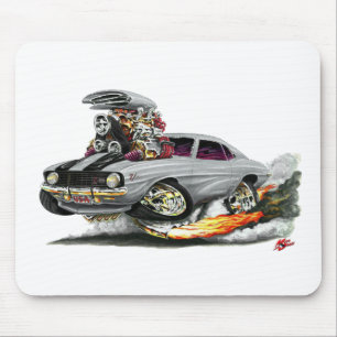 Mousepad Carro 1969 Prata-Preto de Camaro Z28