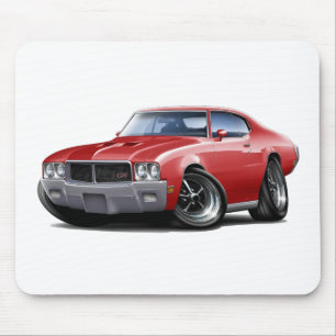 Mousepad Carro 1970-72 do vermelho de Buick GS