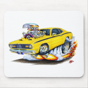 Mousepad Carro 1970-74 do amarelo do espanador de Plymouth