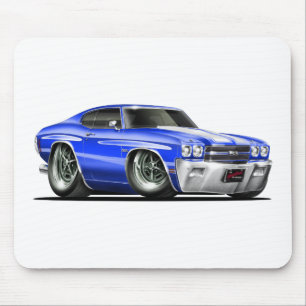 Mousepad Carro 1970 Azul-Branco de Chevelle