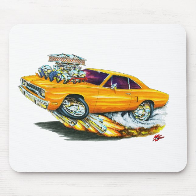 Mousepad Carro 1970 da laranja do Roadrunner (Frente)