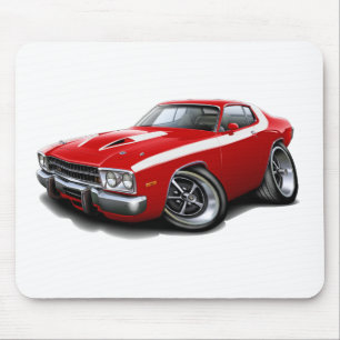 Mousepad Carro 1973-74 Vermelho-Branco do Roadrunner