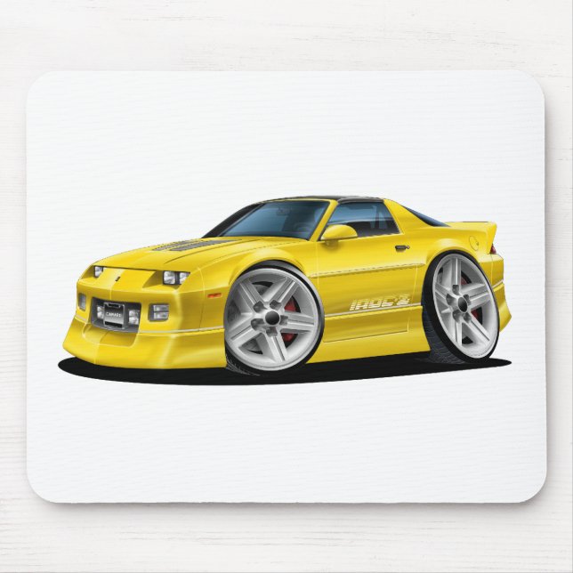 Mousepad Carro 1982-92 amarelo de Camaro (Frente)