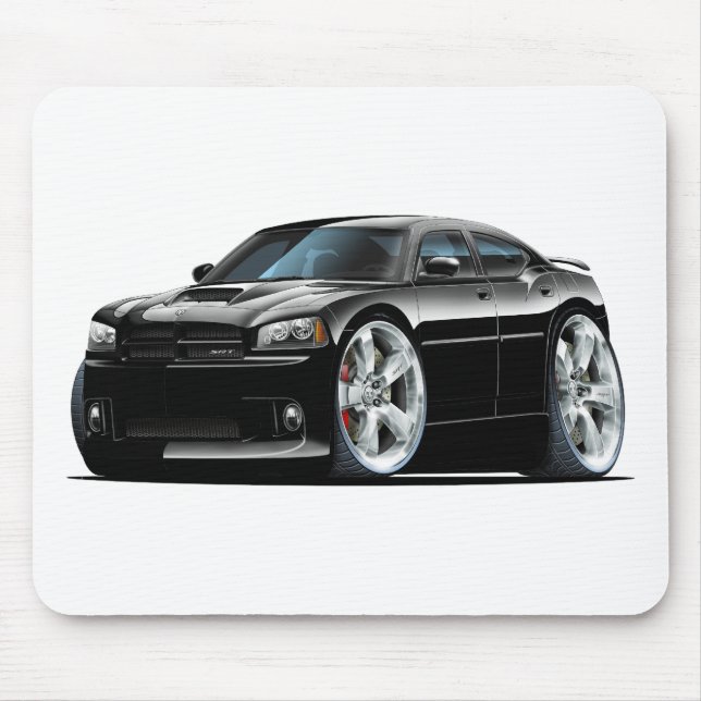 Mousepad Carro 2006-10 preto do carregador SRT8 (Frente)
