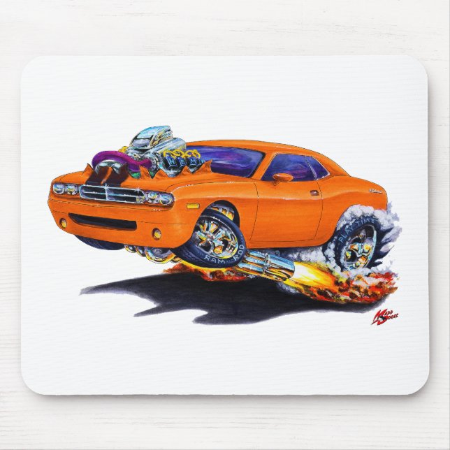Mousepad Carro 2008-10 da laranja do desafiador (Frente)