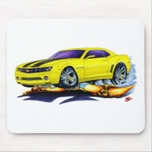 Mousepad Carro 2010 Amarelo-Preto de Camaro
