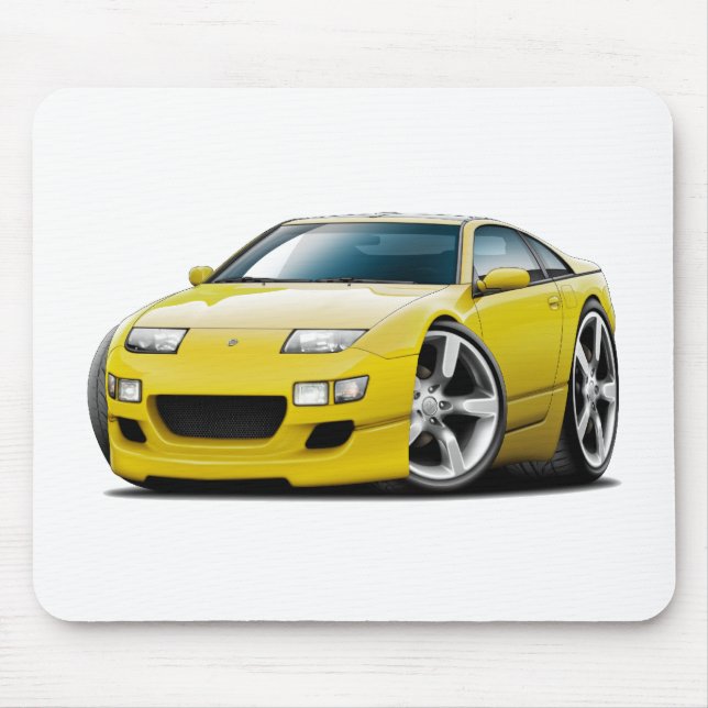 Mousepad Carro amarelo de Nissan 300ZX (Frente)