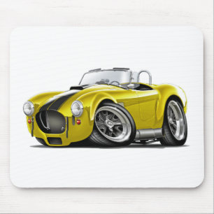 Mousepad Carro Amarelo-Preto da cobra