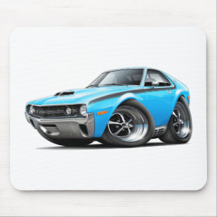Mousepad Carro Azul-Preto mau grande de 1970 AMX