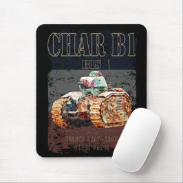 Mousepad Carro B1 Bis Tanque pesado francês da Segunda Guer