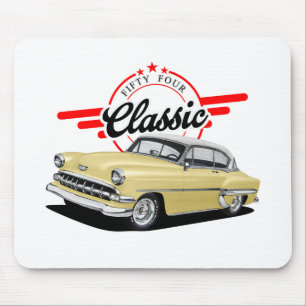 Mousepad Carro Clássico Amarelo