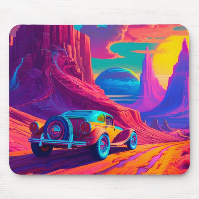 Mousepad Carro Colorido (Frente)