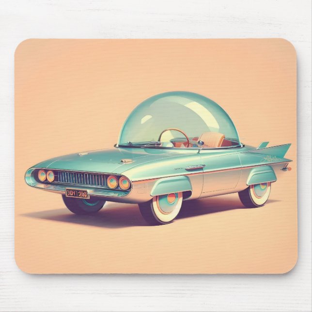 Mousepad Carro de Bolha Futurista Atômico  (Frente)
